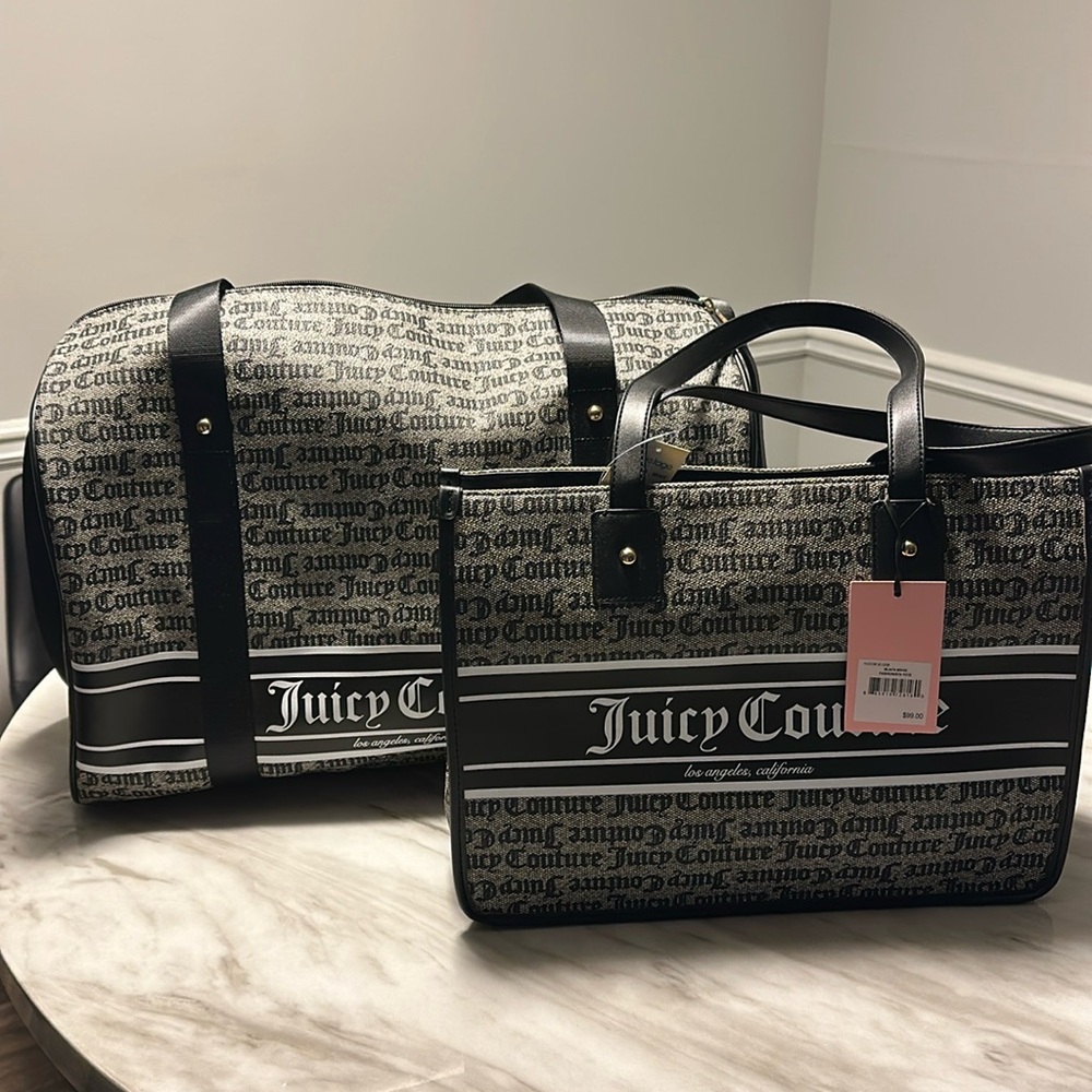 Juicy Couture purse and travel bag